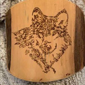 Wooden Wolf wall art